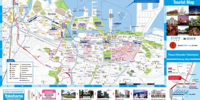 Mapa de Yokohama atraccións