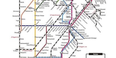 Shin Yokohama estación mapa
